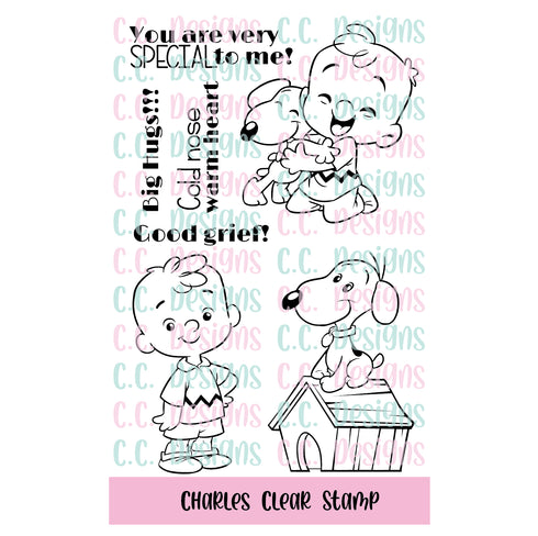 !New Charles Clear Stamp Set